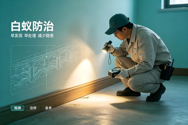 白蚁防疫站｜检测‑勘察‑灭治‑预防‑回访一站式